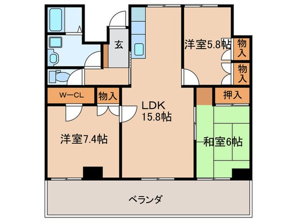 コーポ中村第１０の物件間取画像